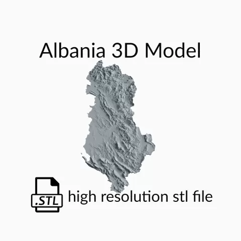XYZ Country Topographic Map - 3D Terrain Elevation - Relief Map - Topography of XYZ by Robin Schmezko