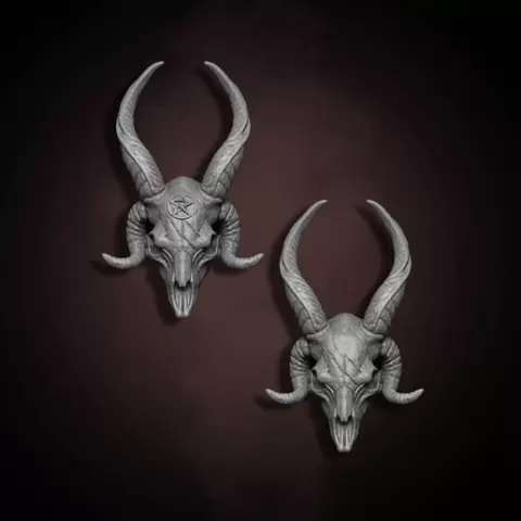 Baphomet Skull Head