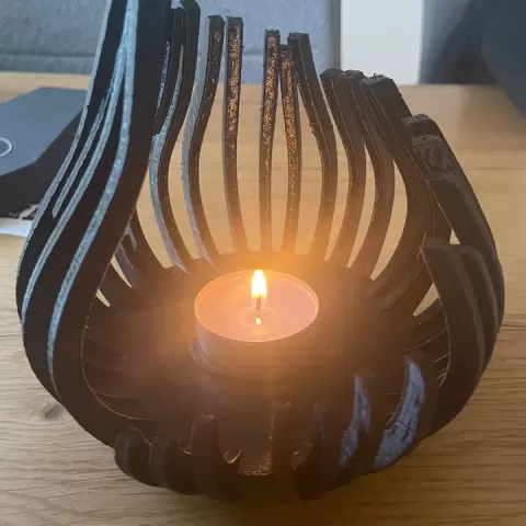 decorative candle stand by klemen kuster