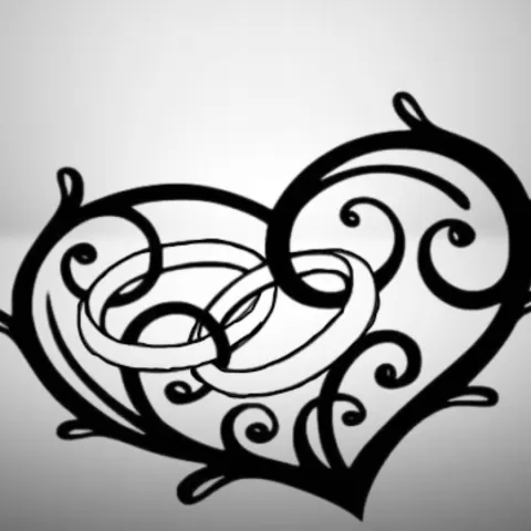 heart ring wall art - Danu Pubudu