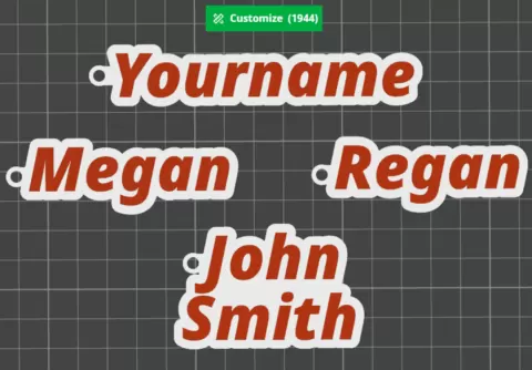 Custom Name Keychain Generator
