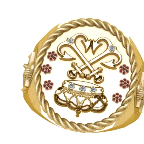 RING TAAJ GOLD 3d printable model