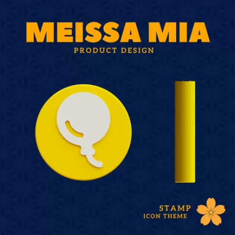Balloon Stamp – Whimsical DIY 3D Print File for Joyful Stationery and Crafting Moments