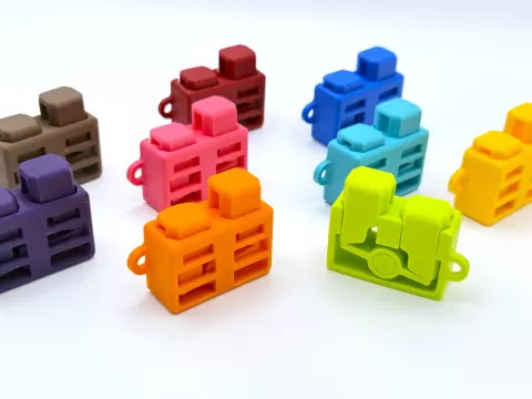 Micro Pop Switch Fidget - Print in Place - 20 Mins