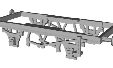 Wagon chassis BR style 9ft wheelbase 1/32 scale