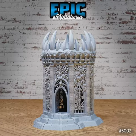 Sacrifice Tower / Ceremonies Attendant / Ritual Building / God Spirit House / Devil Construction / Fallen Angel Base / Lucifer Item / Hades Construct / Hell Encounter by Epic-Miniatures