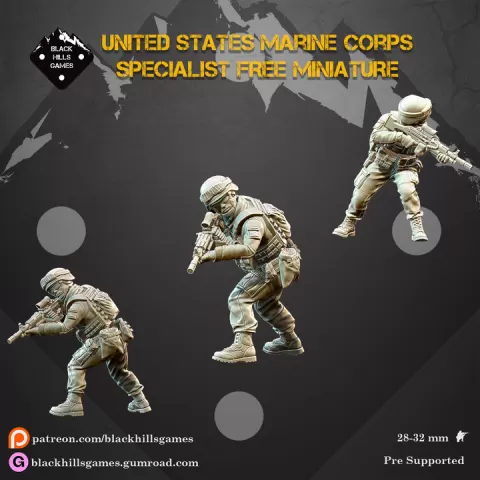 Black Hills Games - United States Marine Corps Specialists LMG (Free) by Black Hills Games