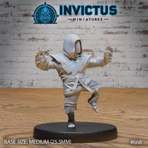Ninja Clan Newbie / Galactic Covert Agent / Martial Art Warrior / Japanese Space Tribe / Cosmic Wars Army / Star Battle Male Samurai / Cyberpunk Shinobi Master / Evil Fighter / Sci-Fi Encounter by Epic-Miniatures