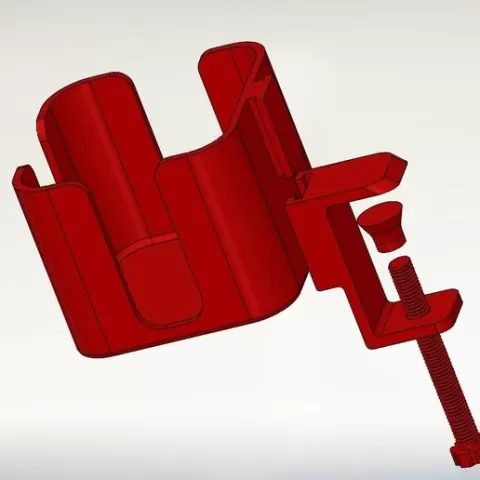 Clamp-On Table Cup Holder – Minimalist Version