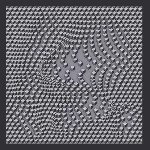 Cubic Pattern Wall Art 3D Model