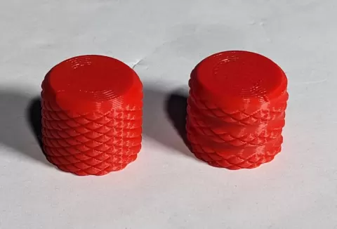 Knurled Knobs Push-on 6mm