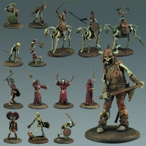 Undead Skeleton Warband – 28mm Fantasy Miniature Set for RPGs & Wargames by Medusa Miniatures