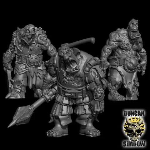 Undead Ogres (Pre Supported) by Duncan Shadow