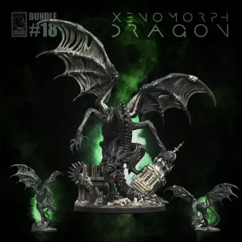 BUNDLE#18 - Xenomorph Dragon by Necropunks Miniatures
