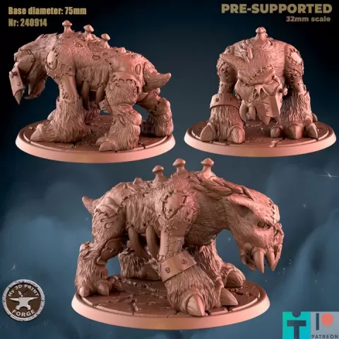 Abomination Dog Glut by My3DPrintForge
