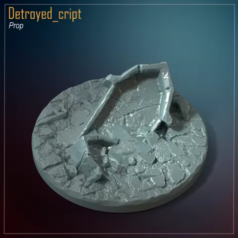 Destroyed Cript by Mirage Forge Miniatures