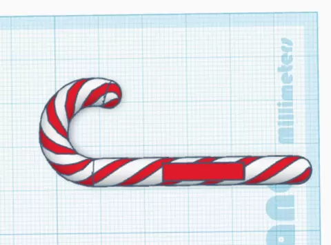 Christmas tree candy cane