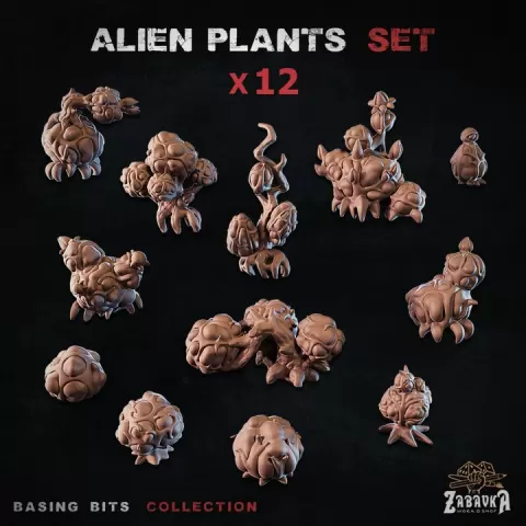 Alien plants - Basing Bits (Plants) by Zabavka Workshop