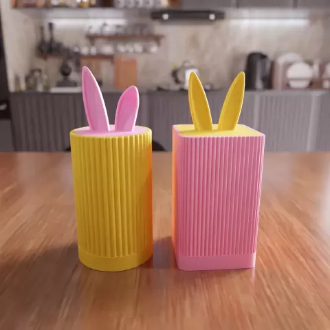 Bunny Storage Container - Decorative Organizer