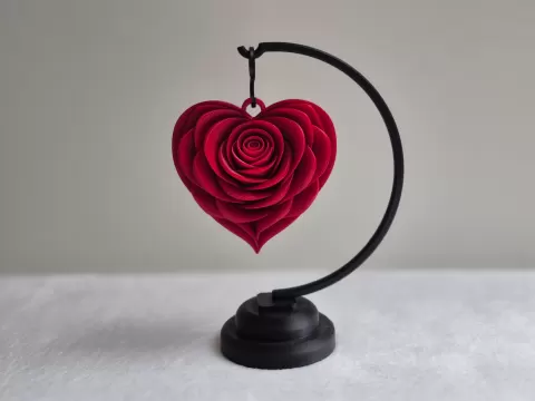 Rose mit Ständer - Geschenkidee