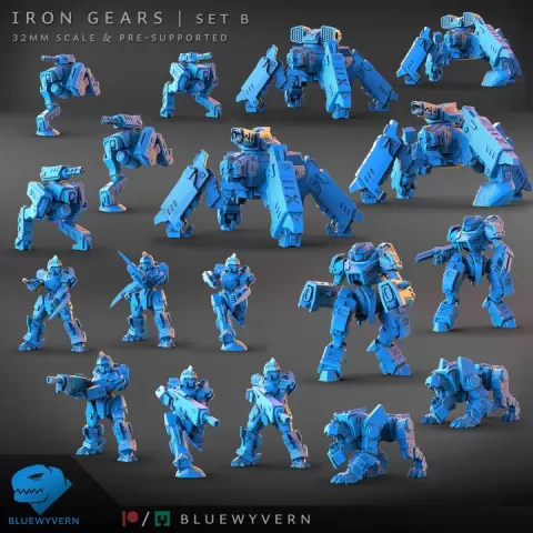 Iron Gears - Complete Set B (Modular) by BlueWyvern