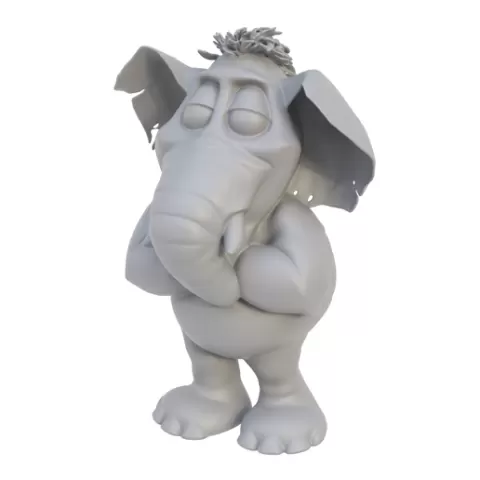 Cartoon elephant figurine