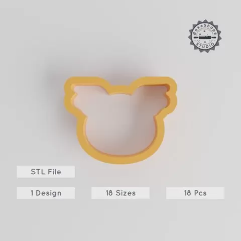 Koala Shape Cutter Set, 18 Sizes, Perfect for Cookies, Fondant & Clay, Cute Australian Marsupial Design