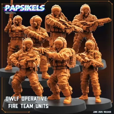 OWLF OPERATIVE FIRE TEAM UNITS