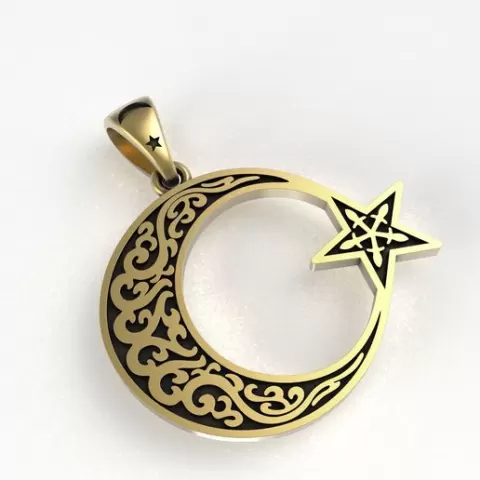 Celtic Half Moon Pendent Design
