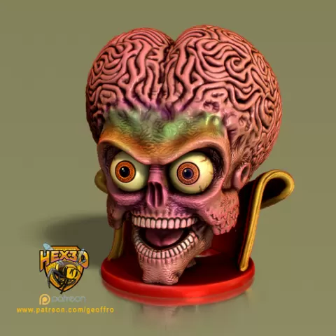 Mars Attacks Head/Candy Bowl