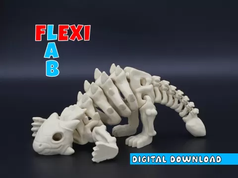 Flexi Dino Skelett Ankylosaurus Skeleton Dinosaur