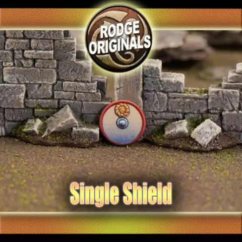 Late Roman Round Shield with Jesus Sun Face Design by Rodge Originals