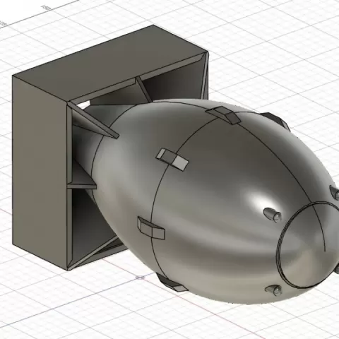 Fat Man Atomic Bomb by Cedar Coombs