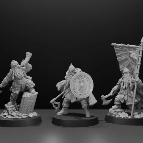 Dwarf Elite Warriors by Gobo