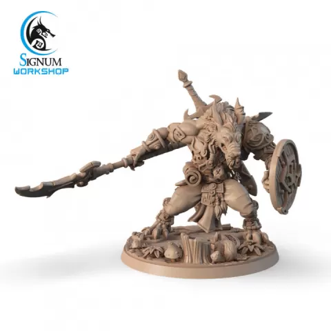 Wolfen Warrior With Spear by Signum Workshop
