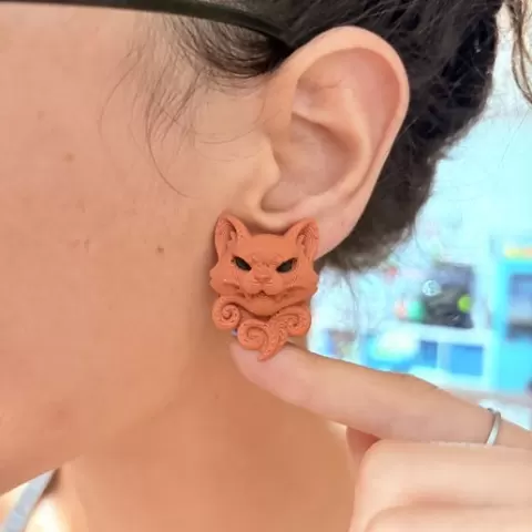 Cat/fox earrings
