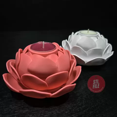 Peony Flower Candle Holder, Tealight Floral Stand, Romantic Candle Holder, Gift for Her, Wedding and Home Decor