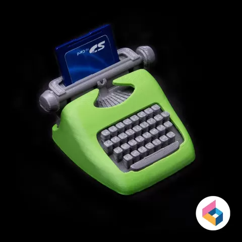 Typewriter shape SD card Holder