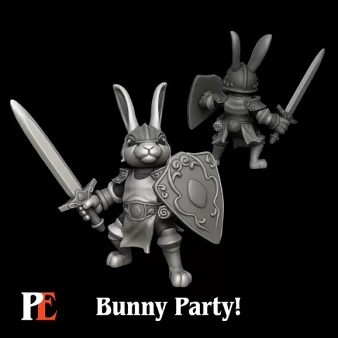 Bunny Paladin by Printed Encounter