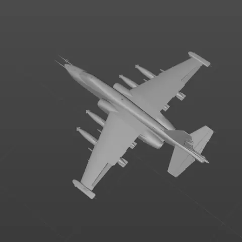 Soviet-25M attack aircraft model material