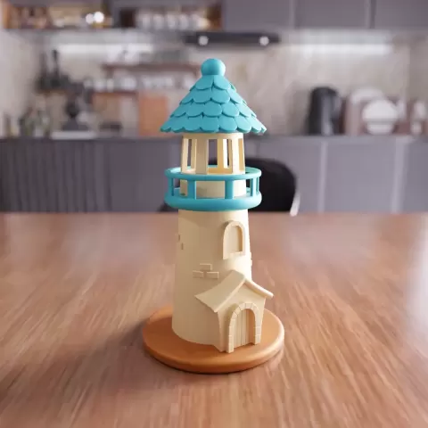 Lighthouse Decor - Coastal Nautical Tabletop Miniature