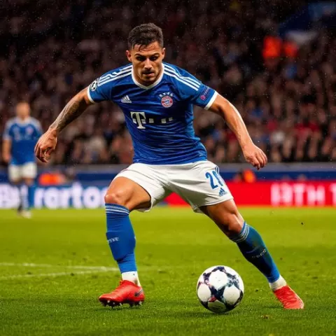 Soccer Player in Motion