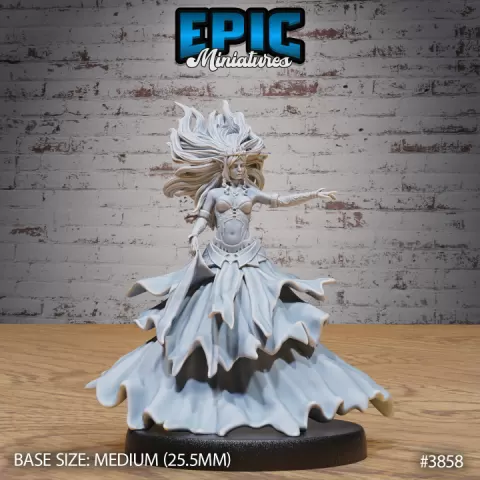 Elven Ghost Princess / Undead Elvish Female Villager / Evil Elf Spirit / Zombie Warrior / Graveyard Encounter by Epic-Miniatures