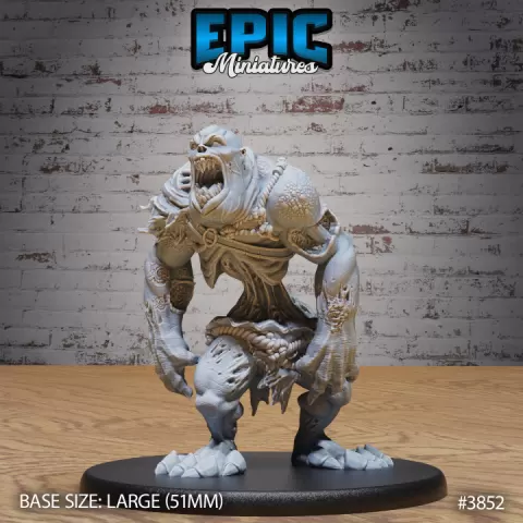 Big Flesh Ghoul / Evil Spirit / Undead Humanoid Beast / Zombie Spawn / Graveyard Encounter by Epic-Miniatures