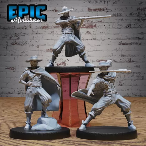 Musketeer Adventurer Set / Fearless Warrior / Kings Guard / Brave Fighter / New World Encounter by Epic-Miniatures