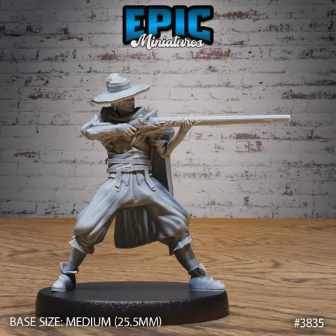 Musketeer Adventurer Shooting / Fearless Warrior / Kings Guard / Brave Fighter / New World Encounter by Epic-Miniatures