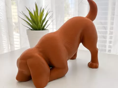 Curious Dog Figurine | Sniffing Dog Decor