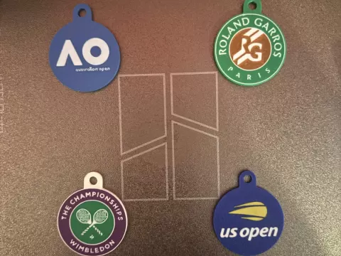Tennis Grand slams keychains