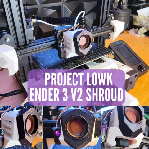Ender 3 V2 Body Kit | Lowk Body Kit | Ender 3 V2 Upgrades | Ender 3 V2 Shroud |Ender 3 V2 Hot End | Ender 3 V2 Accessories by Lowk