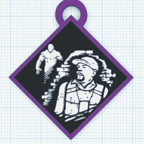 Keychain Dead By Daylight - Stake Out